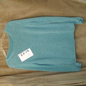 Women's aqua heavyweight sweater size Medium